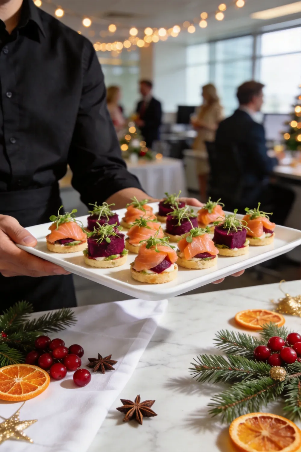 Koktajl finger food na spotkanie świąteczne